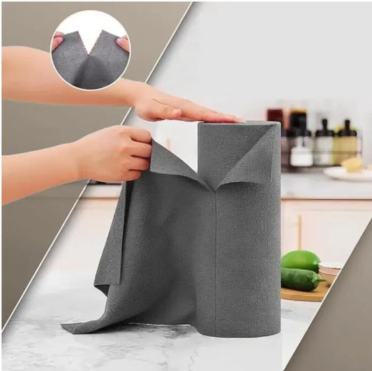 Microfiber Cleaning Roll– Tear Resistant, Reusable & Washable Cleaning Cloth (Pack of 1)